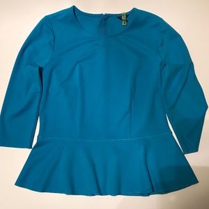 Ann Taylor Tops - Ann Taylor 3/4 Sleeves Peplum Top Medium pre-owned Ann Taylor Tops - Ann Taylor 3/4 Sleeves Peplum Top Medium pre-owned